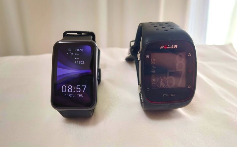 Huawei watch fit new Polar M430比較