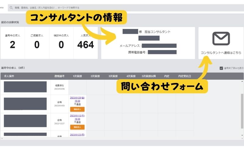 担当コンサルタントにすぐに連絡が取れる