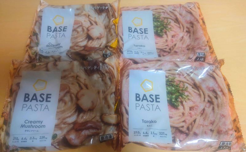 ベースパスタ：冷凍たらこ・きのこクリーム