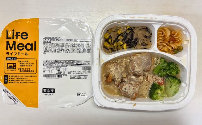 ライフミール:鶏肉とブロッコリーの濃厚ごまクリーム弁当