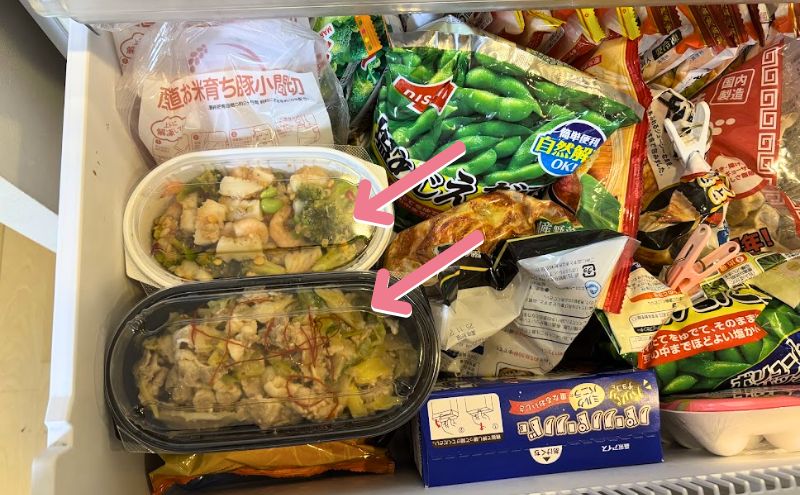 つくりおき.jpは冷凍保存が可能な食材も
