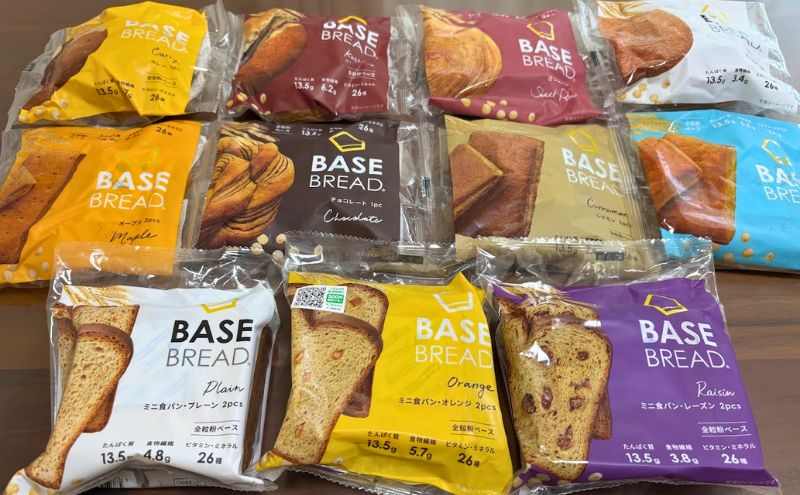 ベースブレッドのメニュー数