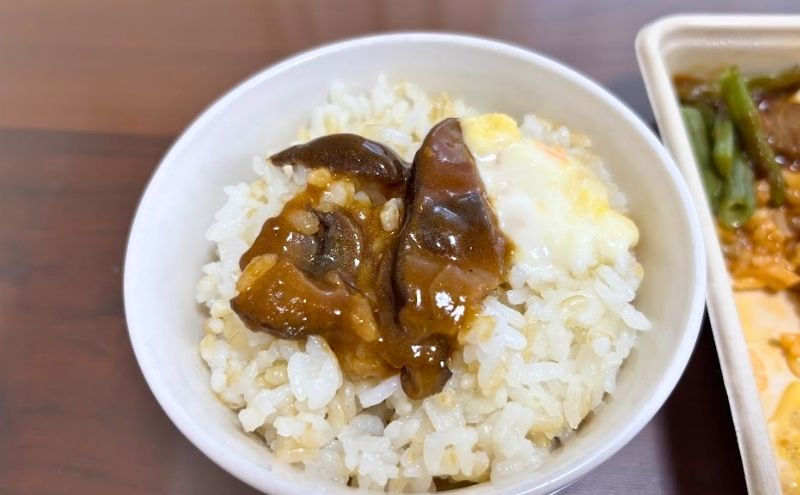 デリピックス>フレンチシェフのオムライス -2種のソースを添えて-:ご飯
