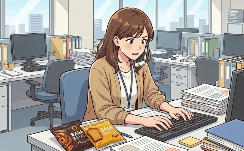 ベースブレッドがおすすめな人:食事時間が不規則な方