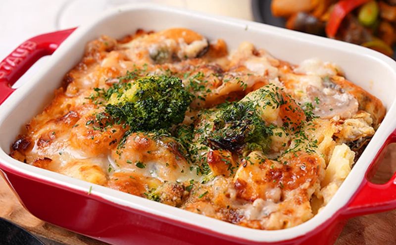 デリピックスの食事イメージ:魚介だしが効いた 濃厚シーフードグラタン