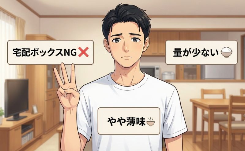 ライフミールを使って感じたデメリット3つ