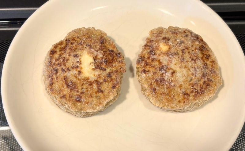 コープデリ500円お試しセット>チーズハンバーグ:加熱後