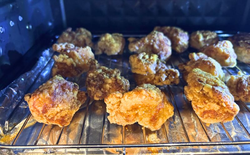 コープデリ500円お試しセット>竜田揚げ:電子レンジ