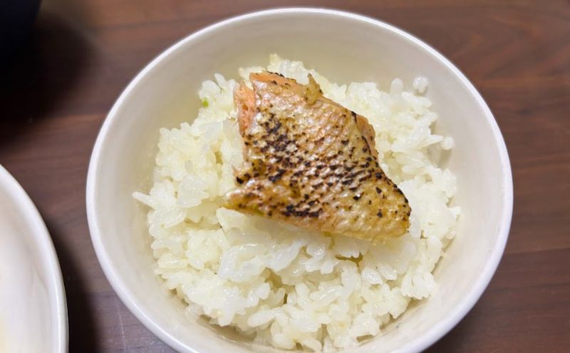 わんまいる健幸ディナー>1食目:北海道産 鮭の西京焼き:ご飯