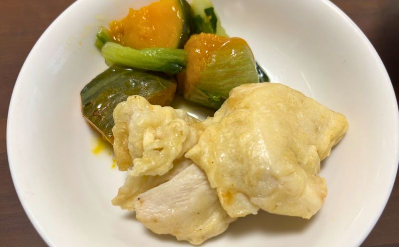 わんまいる健幸ディナー>2食目:あごだし入り 出雲おでん:副菜