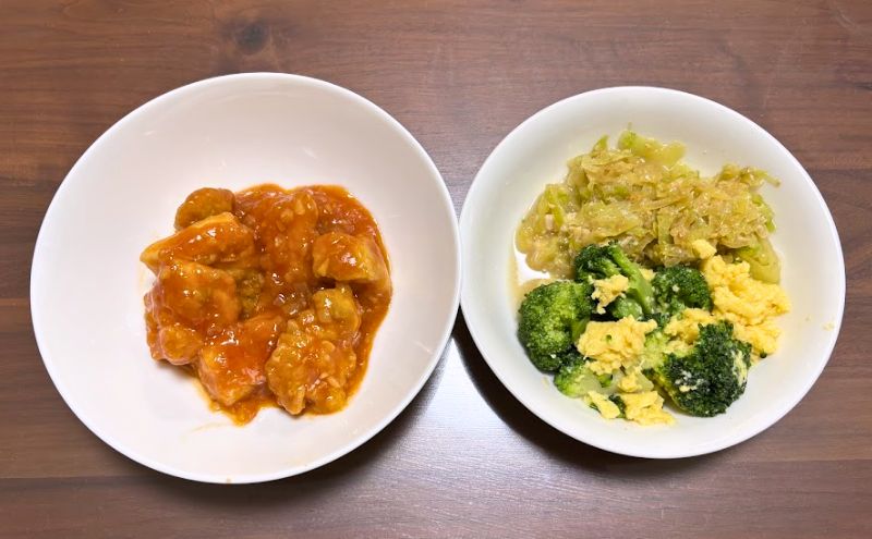 わんまいる健幸ディナー>5食目:桜島鶏のチリソース