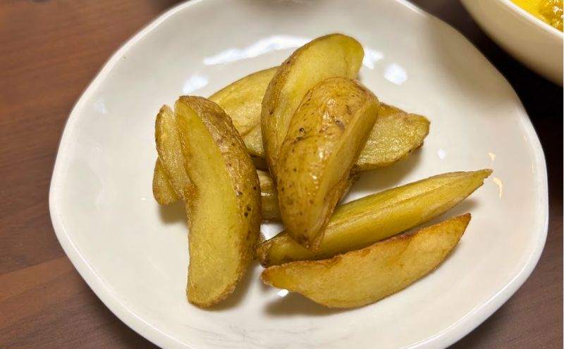 わんまいる健幸ディナー>4食目:桜島鶏のパンプキンチャウダー:ポテト