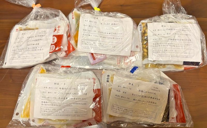 わんまいる健幸ディナーの真空個包装パック