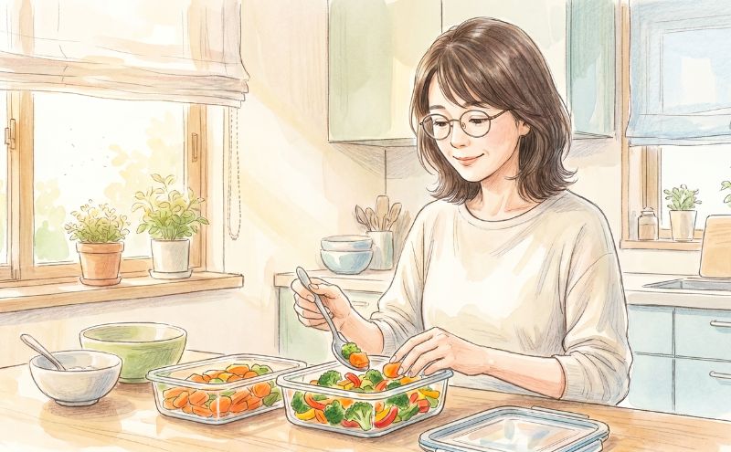 料理のストレスを減らすため午前中に下ごしらえをする専業主婦