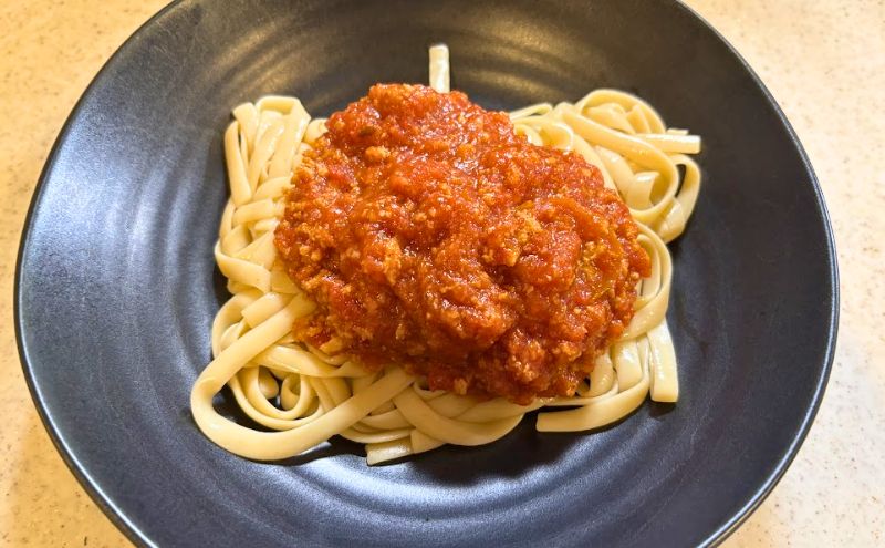 フィットディッシュのエビトマトパスタの中身