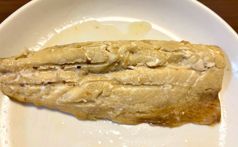 フィットディッシュのさばの塩焼きの中身