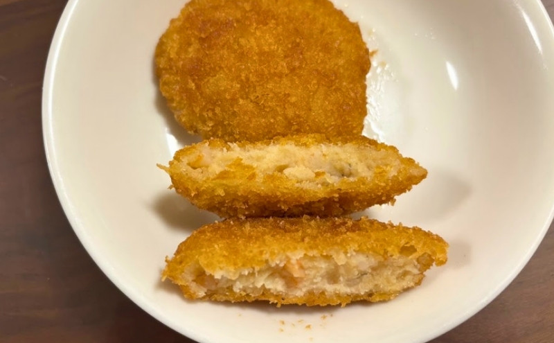 コープデリ洋食グルメセット>えびかつ:断面