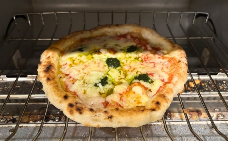 コープデリ洋食グルメセット>マルゲリータピッツァ:トースター