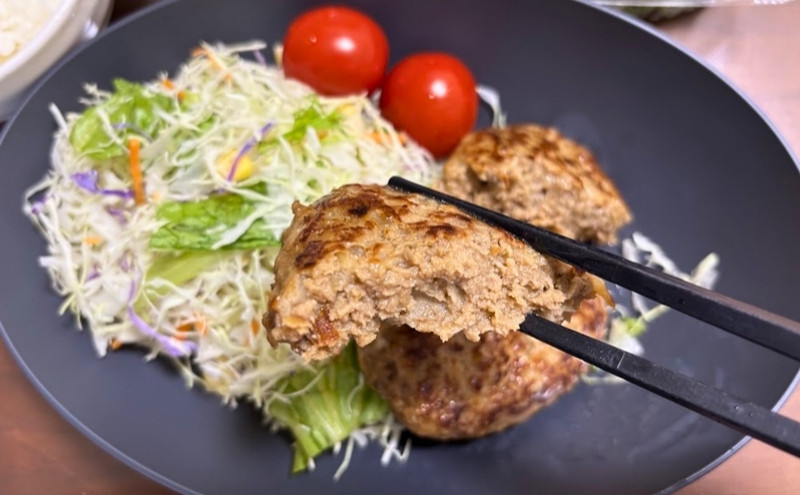 コープデリ洋食グルメセット>ハンバーグ:断面