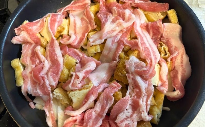 豚バラ・厚あげ・油あげ