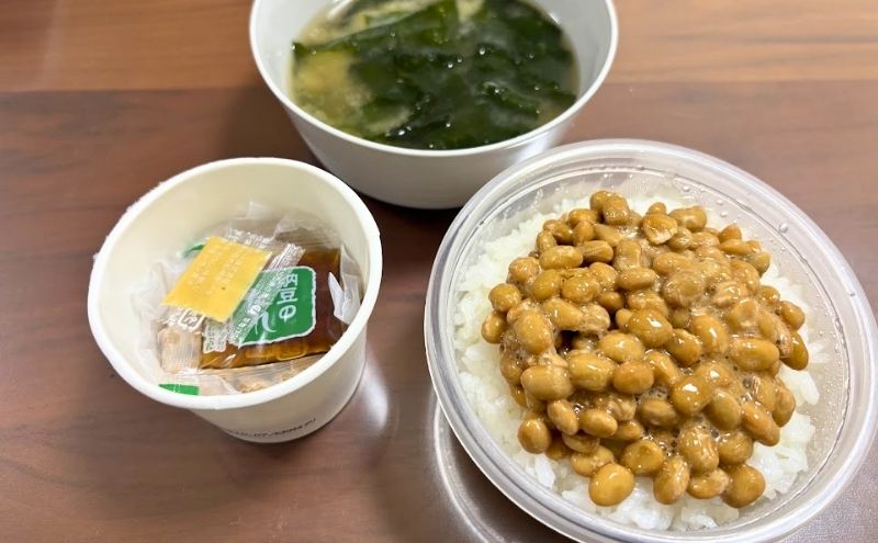 パルシステムの納豆ごはんの朝食