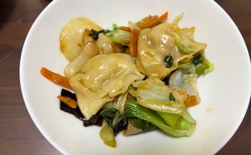 九条ねぎ餃子とミールキット(できあがり)